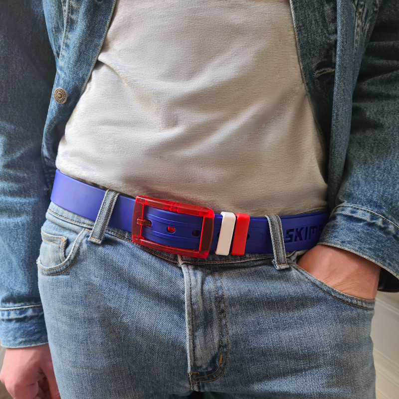 Silicone like plastic belt La British for Men and Women
