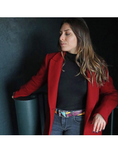 ceinture imprimée pop square halloween portée