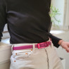ceinture femme fine la charmeuse bordeaux portée