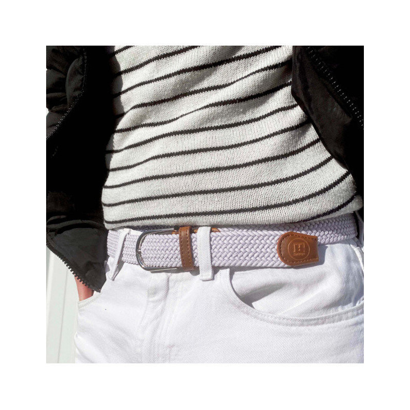 ceinture tressée l'aventurière blanc portée