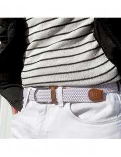 The "adventurer" WHITE braided belt