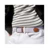 ceinture tressée l'aventurière blanc portée