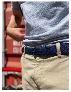 The "adventurer" NAVY BLUE braided belt