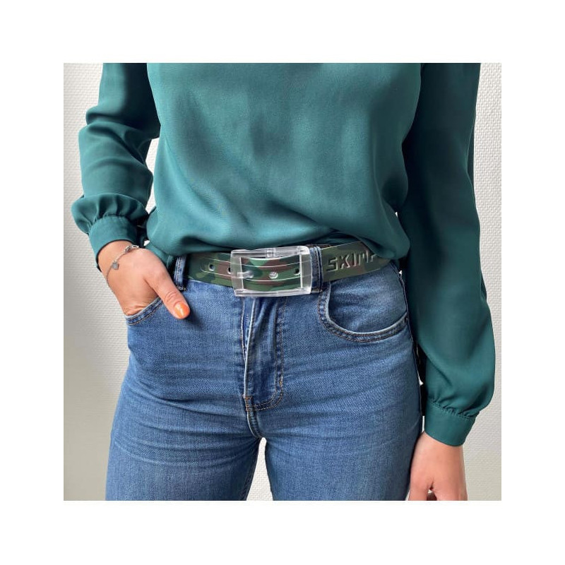 The Camouflage Army Silicone like plastic Belt, for Men and Women