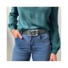 ceinture motif camouflage unisexe portée