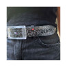 ceinture imprimée black kiss portée