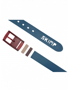 ceinture old blue et boucle bordeaux