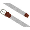 The "adventurer" WHITE braided belt