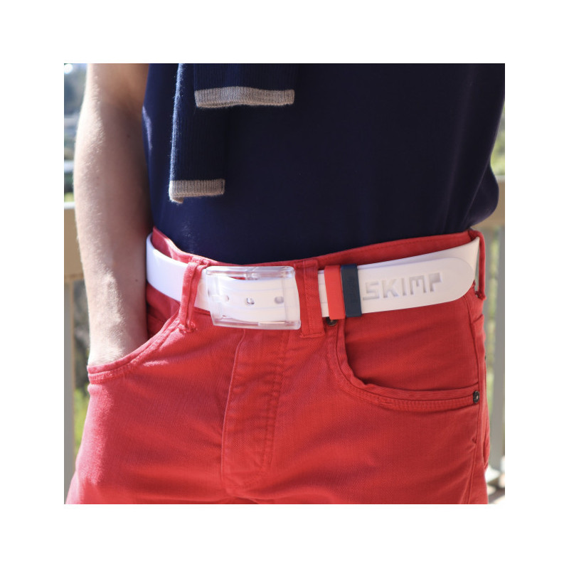 L'Originale white silicon like plastic belt, for men and women
