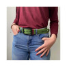 L'Originale army green silicon like plastic belt, for men and women