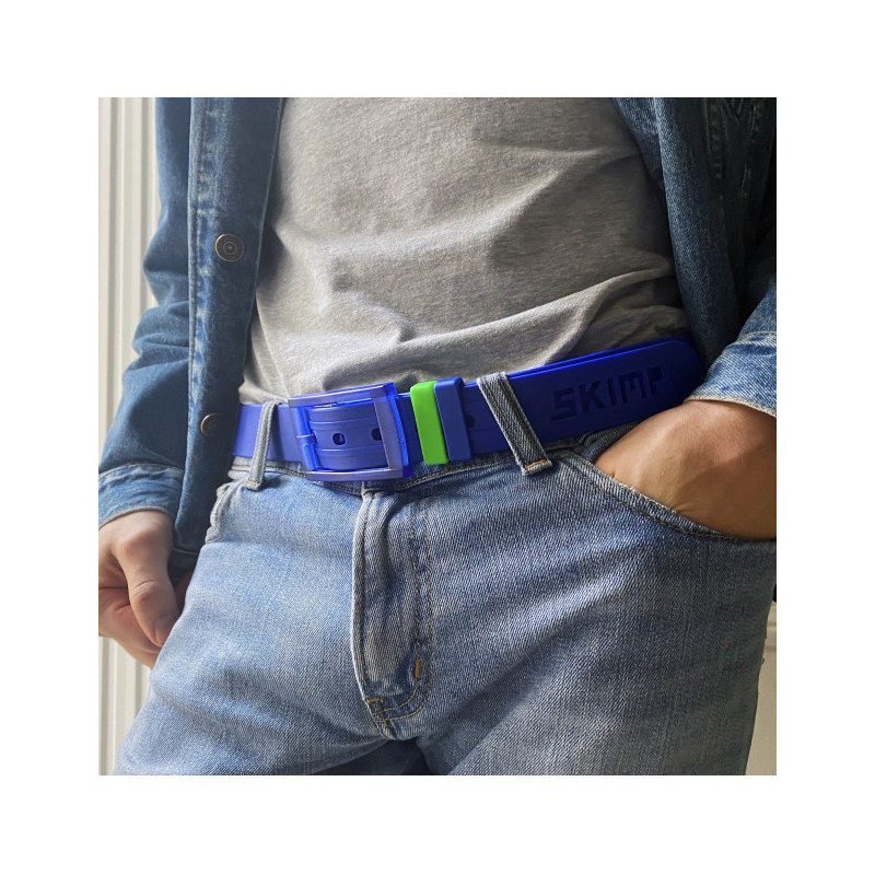ceinture portée homme, navy