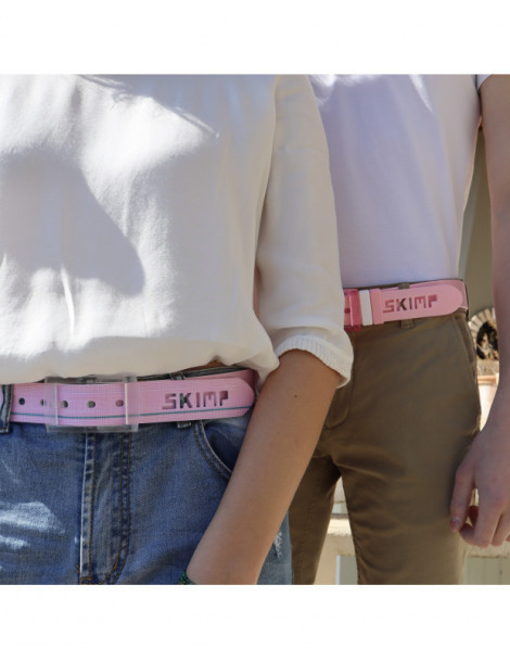 ceinture portée unisexe, rose pâle