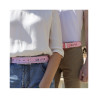 ceinture portée unisexe, rose pâle