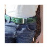 L'Originale dark green silicon like plastic belt, for men and women