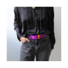 L'Originale Neon Violet silicon like plastic belt, for men and women