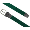 ceinture tressée unisexe verte foncée