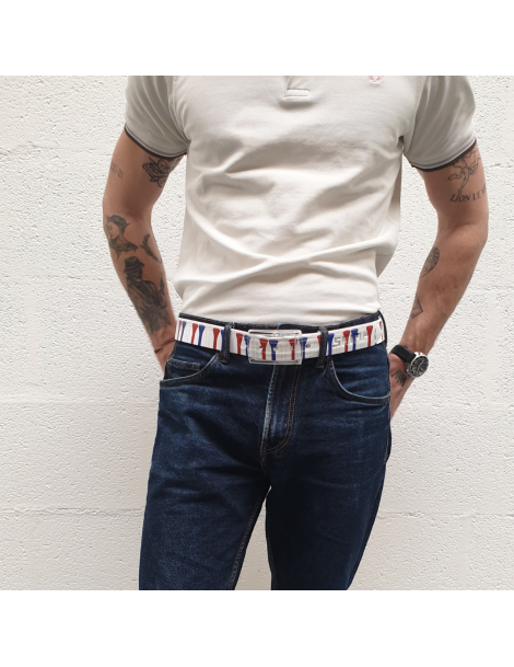 ceinture imprimée motif tee de golf