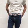 The " 3 tees" belt by the golf artist : Hubert Privé belt