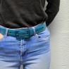 L'Originale duck blue silicon like plastic belt, for men and women