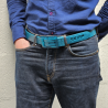 L'Originale duck blue silicon like plastic belt, for men and women
