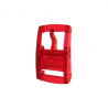 Red plastic Belt buckle. Customise your SKIMP belts
