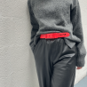 L'Originale red silicon like plastic belt, for men and women