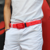 L'Originale red silicon like plastic belt, for men and women