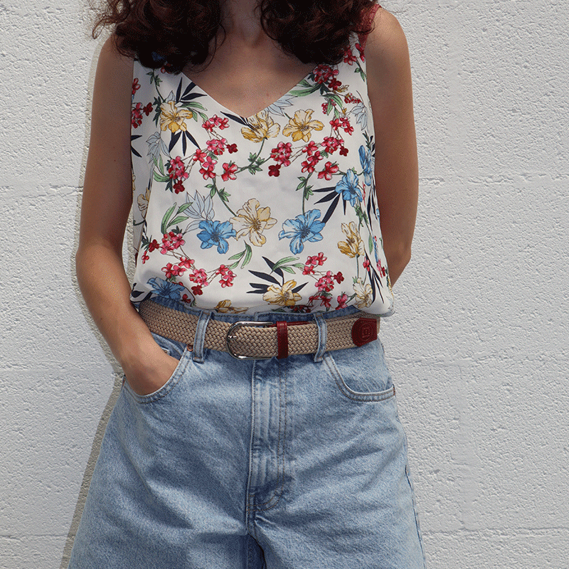 The "adventurer" BEIGE braided belt