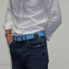 The "adventurer" LIGHT BLUE braided belt