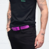 L'Originale Neon Violet silicon like plastic belt, for men and women