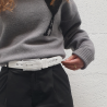L'Originale white silicon like plastic belt, for men and women