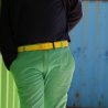 L'Originale yellow silicon like plastic belt, for men and women