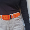 L'Originale orange silicon like plastic belt, for men and women