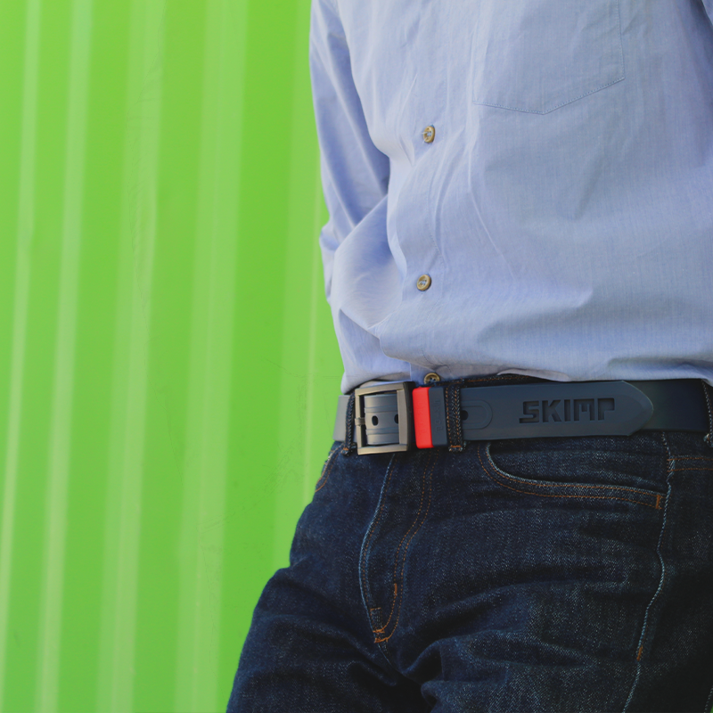 L'Originale dark blue silicon like plastic belt, for men and women