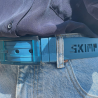 L'Originale old blue silicon like plastic belt, for men and women