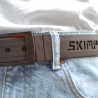 ceinture portée unisexe, marron