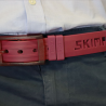 ceinture portée unisexe, rouge bordeaux