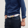 The Geometrique belt, recyclable plastic belt, for men and women