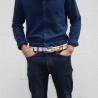 The Geometrique belt, recyclable plastic belt, for men and women