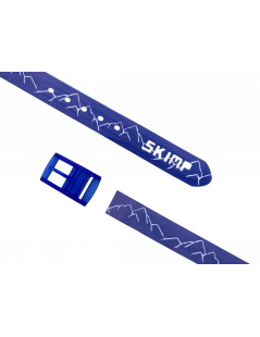 Ceinture bleue motif montagne
