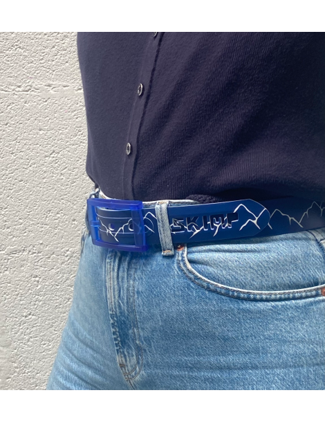 Ceinture Imprimée motif montagne  portée