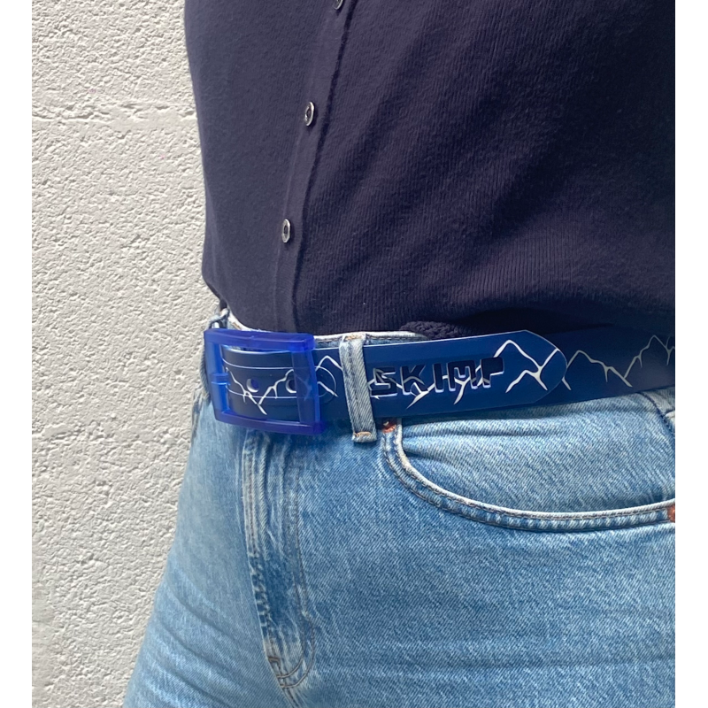 Ceinture Imprimée motif montagne  portée
