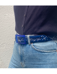 Ceinture Imprimée motif montagne  portée