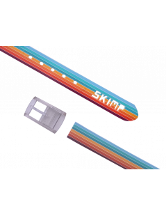 Ceinture imprimée - Motif rayures multicolor