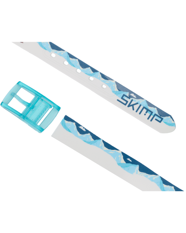 ceinture imprimée vacances au ski à plat
