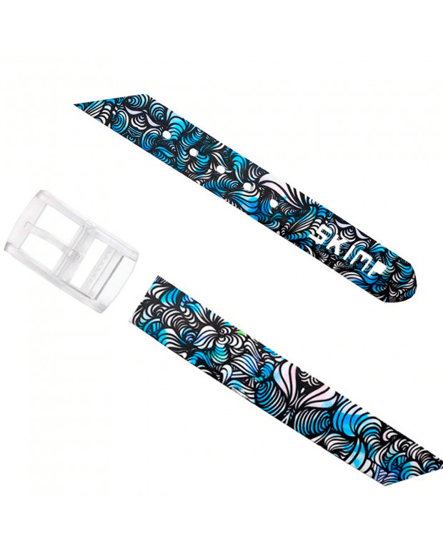 ceinture collaboration bleu by Nicolas Perrot à plat