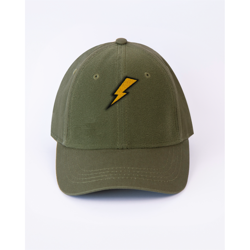 Patch brodé éclair sur casquette