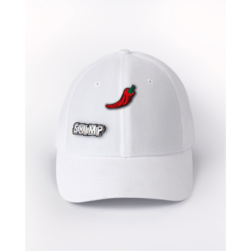 patch brodé piment sur casquette