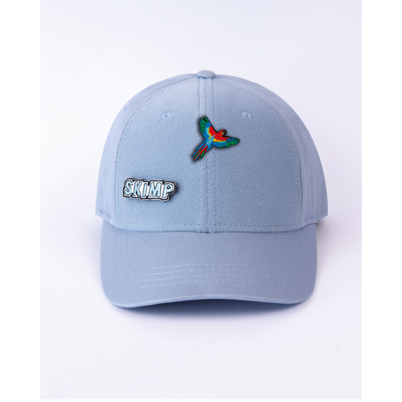 patch brodé perroquet sur casquette