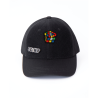 patch brodé rubik's cube sur casquette noire